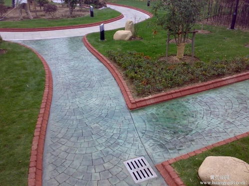 蘇州市彩色水泥壓模地坪,藝術(shù)壓花路面